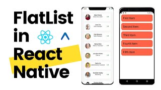 FlatList in React Native  FlatList  Expo [upl. by Eardnaed]