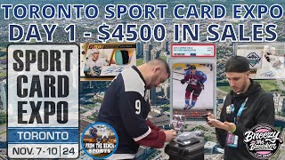 DAY 1 TORONTO SPORT CARD EXPO FALL 2024  OVER 4000 IN SALES OF SPORTS CARDS IN THIS CARD SHOW VLOG [upl. by Laved]