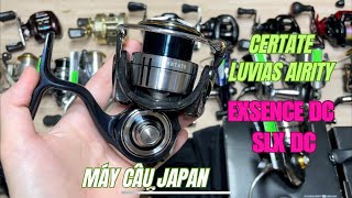 Máy Câu Nhật  Calcuta SLX DC Luvias Airity Certate Twinpower Biomaster Kix  Video 1036 [upl. by Natanoy890]