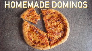 Easy Dominos Pizza Recipe Homemade PLUS Garlic amp Herb Dip [upl. by Ahtiekahs]