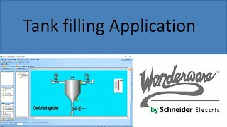 SCADA System Tutorial on Monitoring Tank Level Control with Wonderware InTouch scada [upl. by Okihcas]