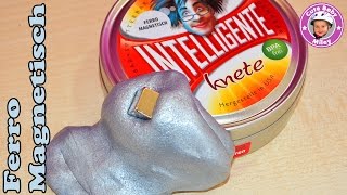 Intelligente Knete ferromagnetisch silber  die lebende Knetmasse Thinking Putty [upl. by Ahsiret]