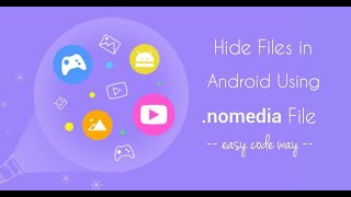 How to hide any folder using nomedia file [upl. by Aerdnahc]