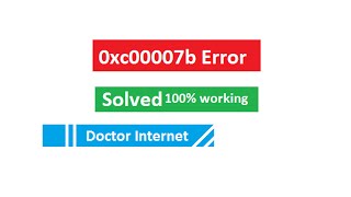 Solved 0xc000007b error fixed for windows Its working 100 [upl. by Limoli]