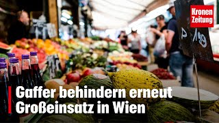 Gaffer behindern erneut Großeinsatz in Wien  kronetv NEWS [upl. by Arlene]