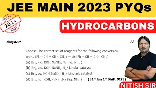 Choose the correct set of reagents for the following conversion  31st Jan 2023  JEE Mains [upl. by Adnalu857]