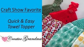 How To Crochet Quick amp Easy Towel Topper [upl. by Nielsen]