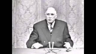 Charles de Gaulle Elysée 27 novembre 1967 Québec Partie 1 [upl. by Amzu]