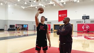 NBA sharpshooter Bogdan Bogdanovic teaches quickrelease shooting technique [upl. by Salguod]