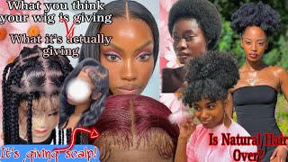 Ladies Maybe its time to put down the lace wigs [upl. by Airliah577]