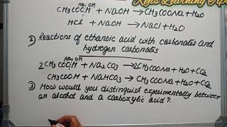 Reactions of ethanoic acid with a basewith carbonate amp hydrogen carbonateclass10carbonimp topic [upl. by Stoeber105]