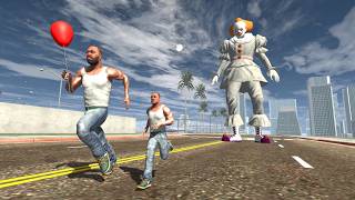 Franklin and Little Franklin Fight Pennywise in Indian Bike Driving 3D [upl. by Mickey]