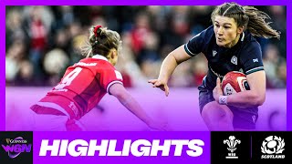 HIGHLIGHTS  WALES V SCOTLAND  2024 GUINNESS WOMEN’S SIX NATIONS RUGBY [upl. by Suirtemed]