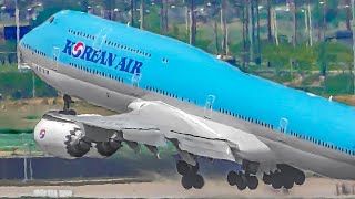 30 CLOSE UP TAKEOFFS and LANDINGS at SEOUL  Seoul Incheon Airport Plane Spotting ICNRSKI [upl. by Meehsar]