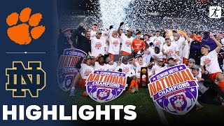 Clemson vs Notre Dame  NCAA Mens College Cup Soccer Final  Highlights  December 11 2023 [upl. by Malan318]