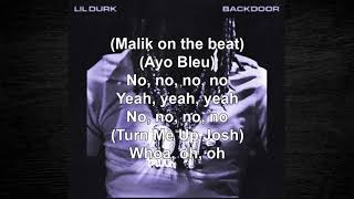 Lil Durk Backdoor Lyrics [upl. by Nereil]