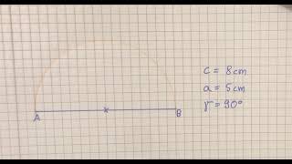 Mit dem Thaleskreis ein rechtw Dreieck konstruieren wenn 2 Seiten bekannt sind [upl. by Simon502]