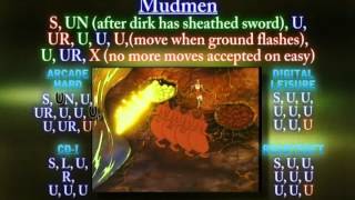 Dragons Lair 12C Mudmen Video Game Walkthrough [upl. by Barn284]