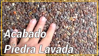 PIEDRA LAVADA COMO SE HACE  EXPOSED AGGREGATE CONCRETE [upl. by Aramen843]