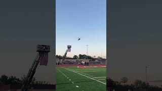 New Jersey State Police Helicopter Flyover hunterdoncountynj emergency football njsp Helicopter [upl. by Aymahs]