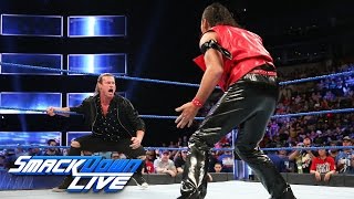 Shinsuke Nakamura takes out Dolph Ziggler SmackDown LIVE April 11 2017 [upl. by Occir545]