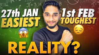 JEE Mains 2024  27 January vs 1 February🔥 Last week strategy💯 iit jee [upl. by Aknaib]