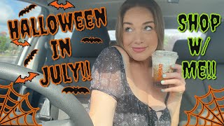 HALLOWEEN IN JULY  Halloween Decor Hunting  Home Goods Marshalls Walmart etc [upl. by Osswald]