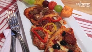 Personal Flat Bread Pizza with Fresh Fruit Skewers  Dinner Boot Camp  Episode 3 [upl. by Marietta489]