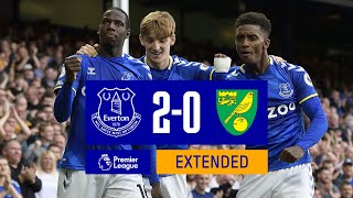 EXTENDED HIGHLIGHTS EVERTON 20 NORWICH CITY [upl. by Brag319]