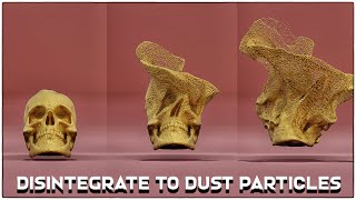 Disintegrate 3D Objects to Dust particles under 2 mins  Blender tutorial [upl. by Sieracki]