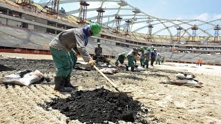 Human Cost Of Qatar World Cup Is Staggering [upl. by Ahsiuqet276]