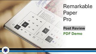 reMarkable Paper Pro A Quick PDF Demo [upl. by Reinke889]