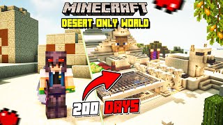 I Survived 200 Days in Desert Only World in Minecraft Hindi [upl. by Anibur267]