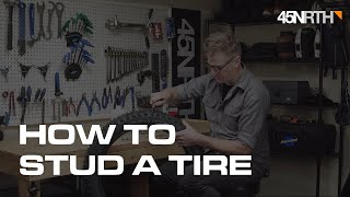 45NRTH Tire Tech Education  Tire Stud Installation [upl. by Eirene363]