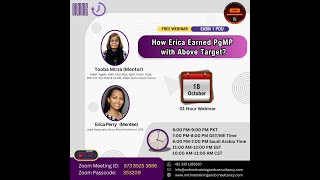 Webinar  PgMP Success Story by Erica Perry from USA  Oct 18 2024 [upl. by Atsyrhc]