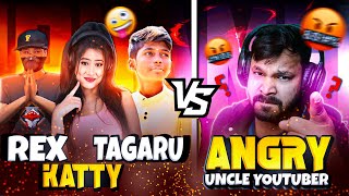 Angry Uncle Youtuber🤯Abused Rex Tagaru amp Katty  Most Funniest Match Ever [upl. by Eixid]