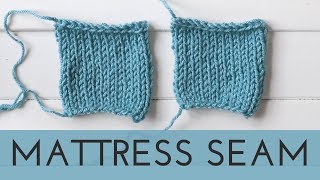 Mattress Stitch  Invisible Knitting Seam [upl. by Giliana]