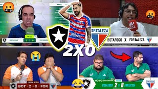 🤣🤣REAÇÕES DO FORTALEZA REVOLTADOS COM A PERCA DA LIDERANÇA E TRISTEZA TOTAL  BOTAFOGO 2X0 FORTALEZA [upl. by Grimaldi64]