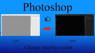 How to change interface color in photoshop tutorial [upl. by Kassie676]