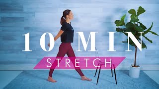 10 Minute Standing Stretch Workout  Gentle Yoga Exercises for Seniors amp Beginners [upl. by Adaurd]