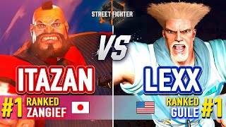 SF6 🔥 Itabashi 1 Ranked Zangief vs Lexx 1 Ranked Guile 🔥 SF6 High Level Gameplay [upl. by Feil]