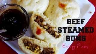 Steamed Beef Buns  Siopao Recipe  Eating Pinoy  Hungry for Goodies [upl. by Eiramik994]