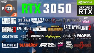 RTX 3050 Test in 26 Games in 2022 [upl. by Nylsor956]