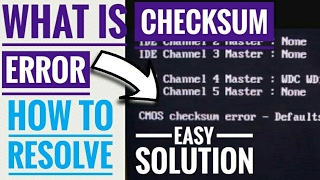 what is checksum error how to resolve Hindi [upl. by Walworth]