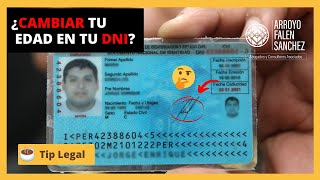 🔴​ ¿Puedo CAMBIAR MI EDAD en mi DNI 🤔​🤷‍♂️​ [upl. by Teeter849]