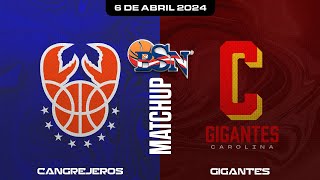 Cangrejeros de Santurce vs Gigantes de Carolina  BSN2024 [upl. by Dibri]