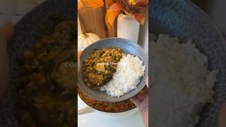 chicken chickpea amp spinach curry autumnrecipe cooking dinnerrecipe fallrecipes recipe curry [upl. by Elleirol127]