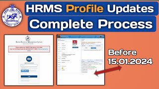 HRMS Profile Updates Complete Process  How to updates HRMS profile edit details [upl. by Jonathon]