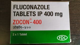 Fluconazole tablets review in Hindi zocon 400 mg tablets [upl. by Aisayn192]