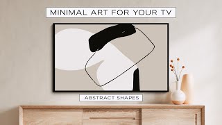 TV Art Screensaver Minimal Line Art amp Abstract Art TV Background  4K [upl. by Modesty]